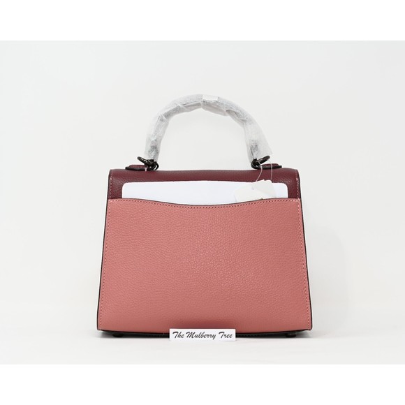 COACH TABBY 20 Top Handle Crossbody Vintage Pink Colorblock Leather 635 NWT $395 - Picture 5 of 12
